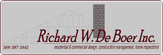 Richard W. De Boer Inc. Custom Design/Build Firm Southwest MI